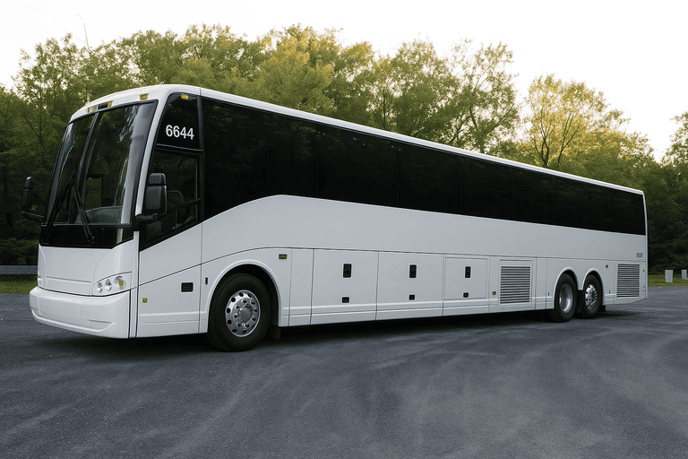 exterior of Charter Bus Rental Gloucester coach bus